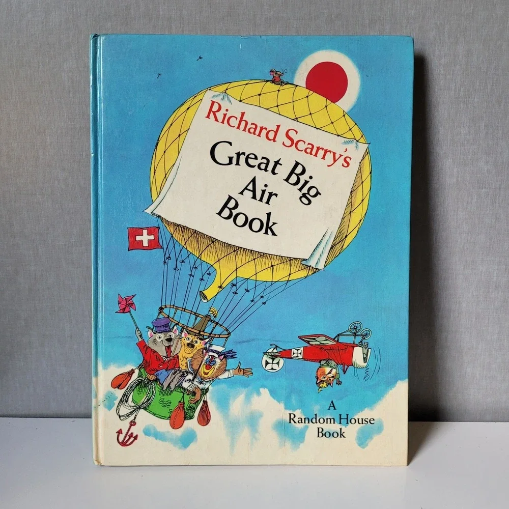 Vintage‎ Richard Scarry's Great Big Air Book 1971 Random House Edition F1
